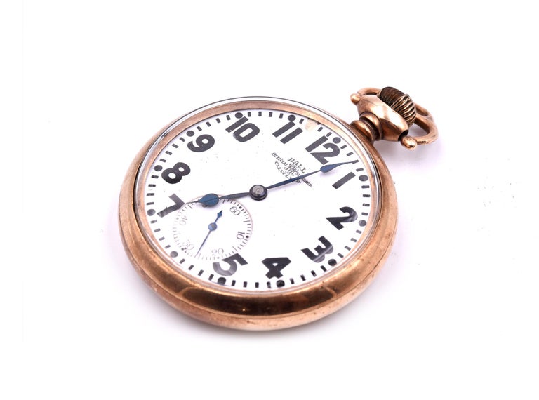 Ball Gold Filled 21 Jewels Hamilton Railroad Pocket Watch