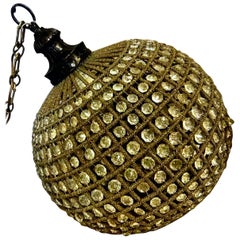 Used Ball Hanging Cristal Light Fixture