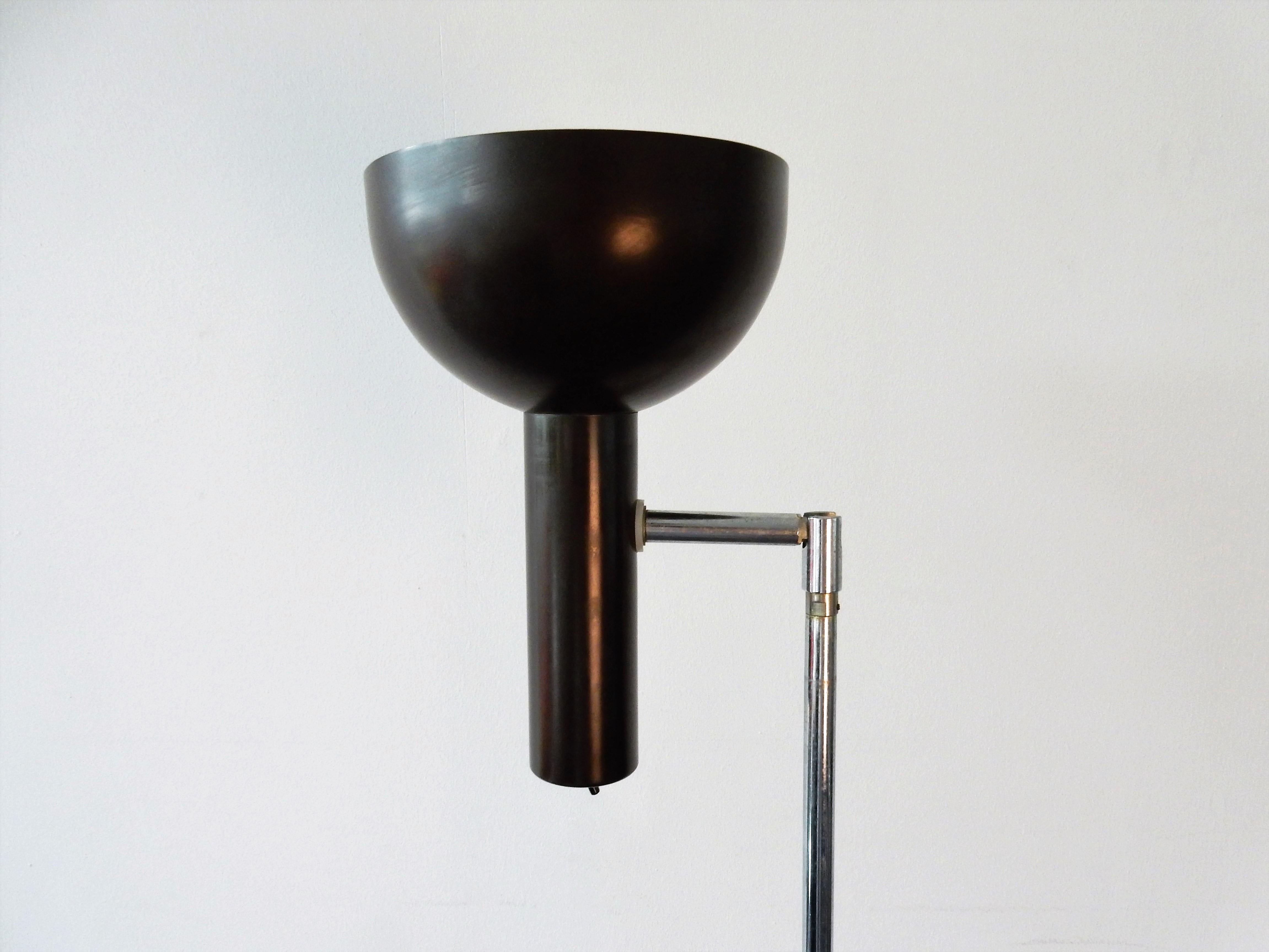 Mid-Century Modern Lampadaire à boules dans une douille de H. Busquet pour Hala Zeist, Pays-Bas, années 1960 en vente