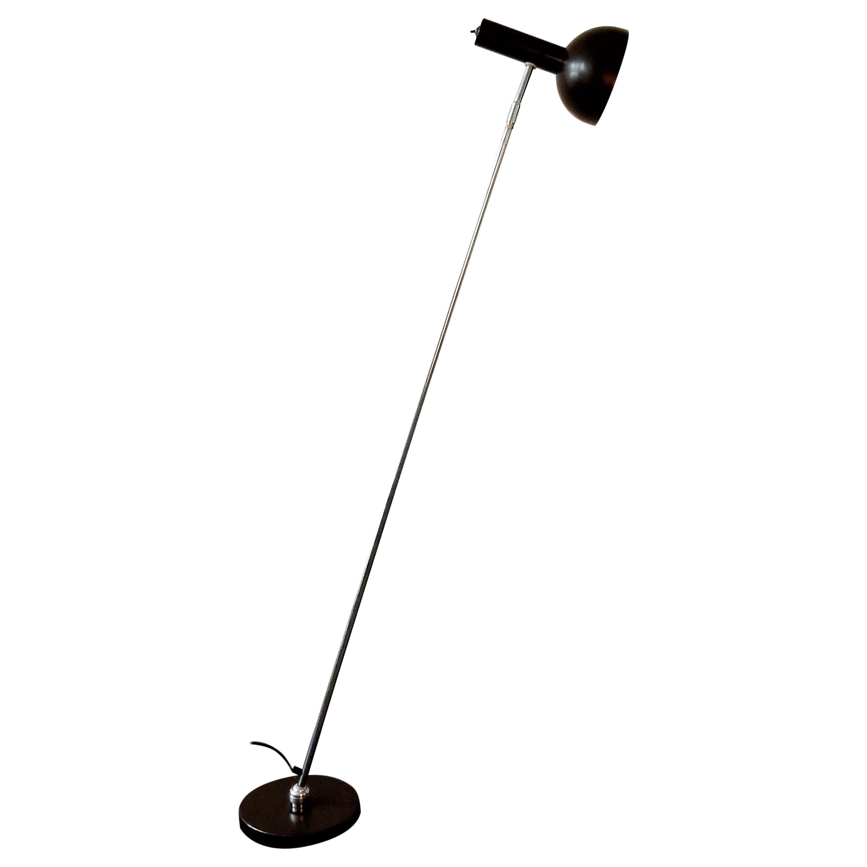 ‘Ball in socket’ Floor Lamp by H. Busquet for Hala Zeist, the Netherlands, 1960s For Sale