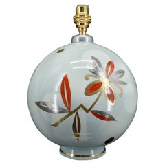 Ball lamp by the Faïencerie de Sainte Radegonde for Primavera, Art Deco, France