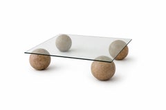 BALL Marble Coffee Table Light Emperor Marble Solid Marble One of a Kind Spain