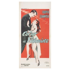 Vintage Ball of Fire R1959 Italian Locandina Film Poster