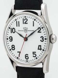 Ball Official Railroad Bombe self winding wristwatch, circa 1960s