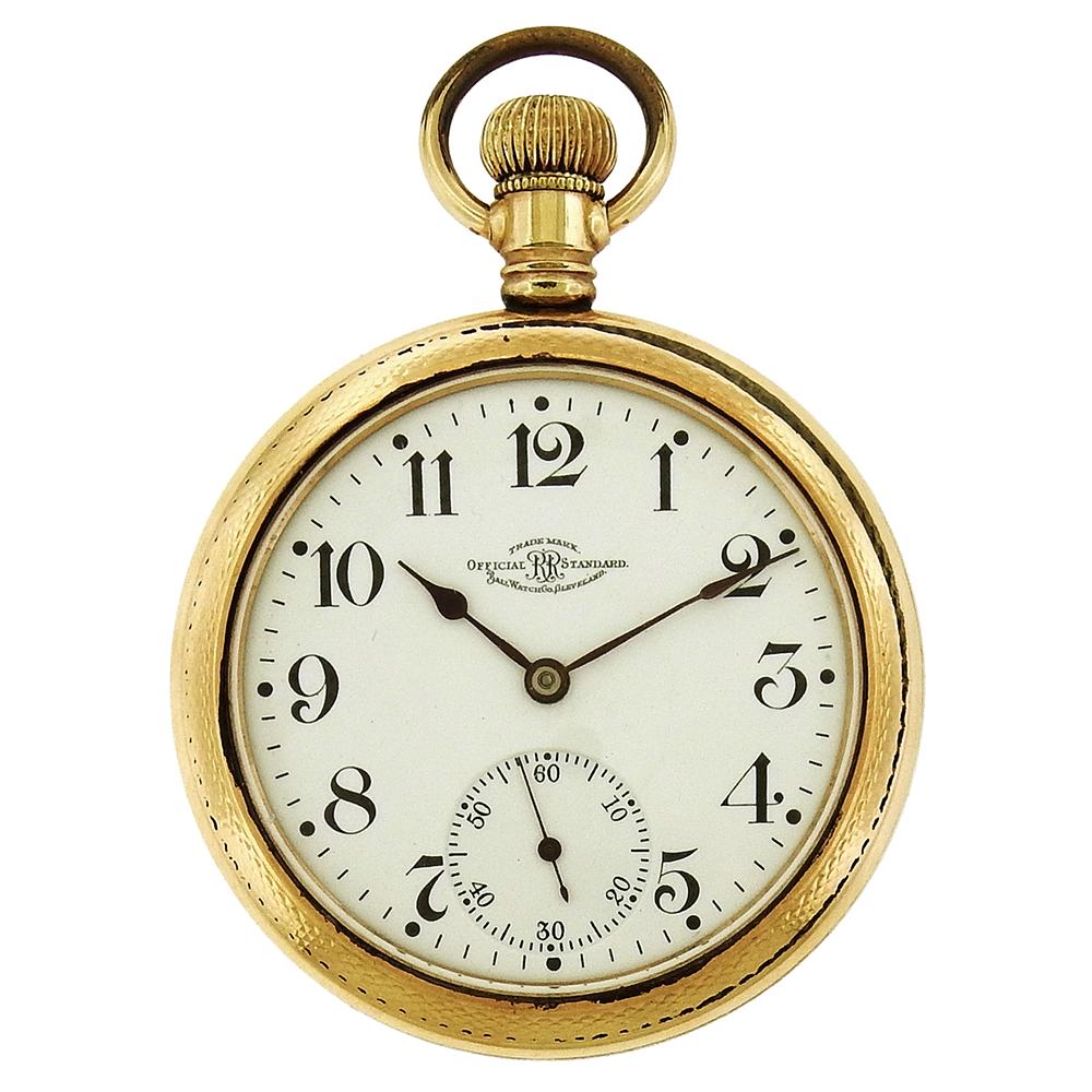 Ball Official Standard Railroad Pocket Watch In Good Condition In New York, NY