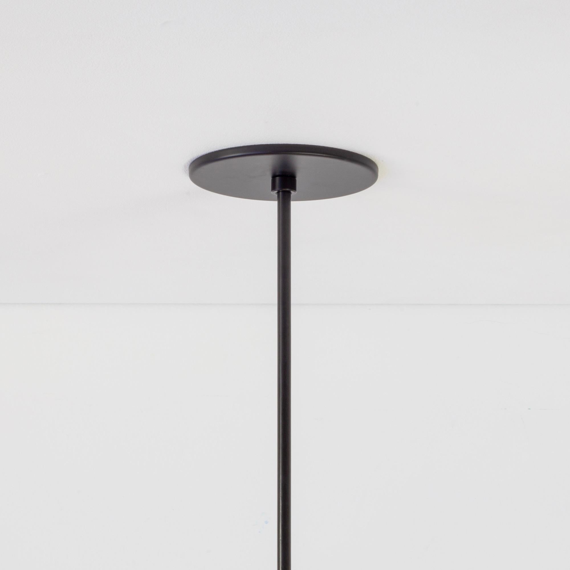 Steel Ball Pendant by Research.Lighting, Black, Made to Order For Sale