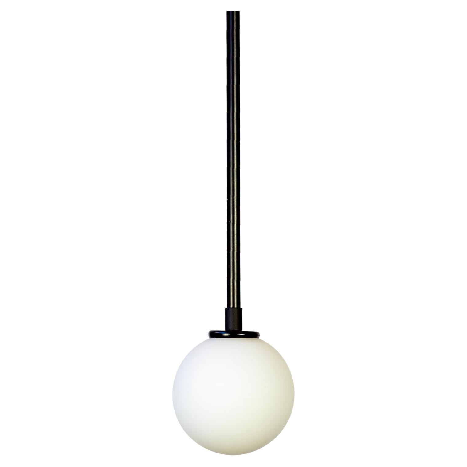 Ball Pendant by Research.Lighting, Black, Made to Order For Sale