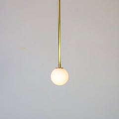 Ball Pendant by Research.Lighting, Brass, 3in Glass Globe, Made to Order
