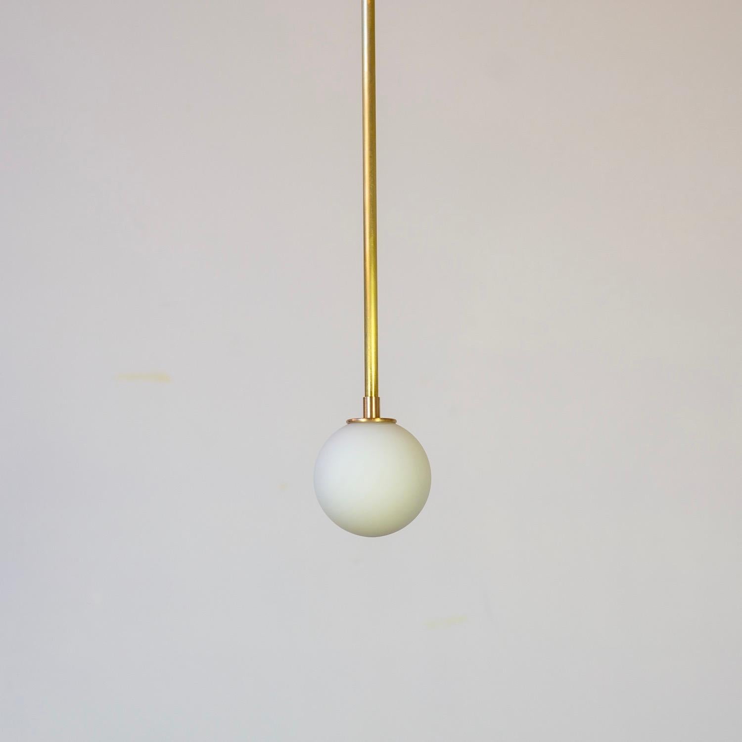 Poudré Suspension boule de recherche, laiton, globe en verre de 3 pouces, fabriqué sur commande en vente