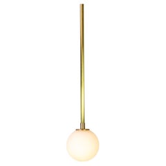 Suspension boule de recherche, laiton, globe en verre de 3 pouces, fabriqué sur commande