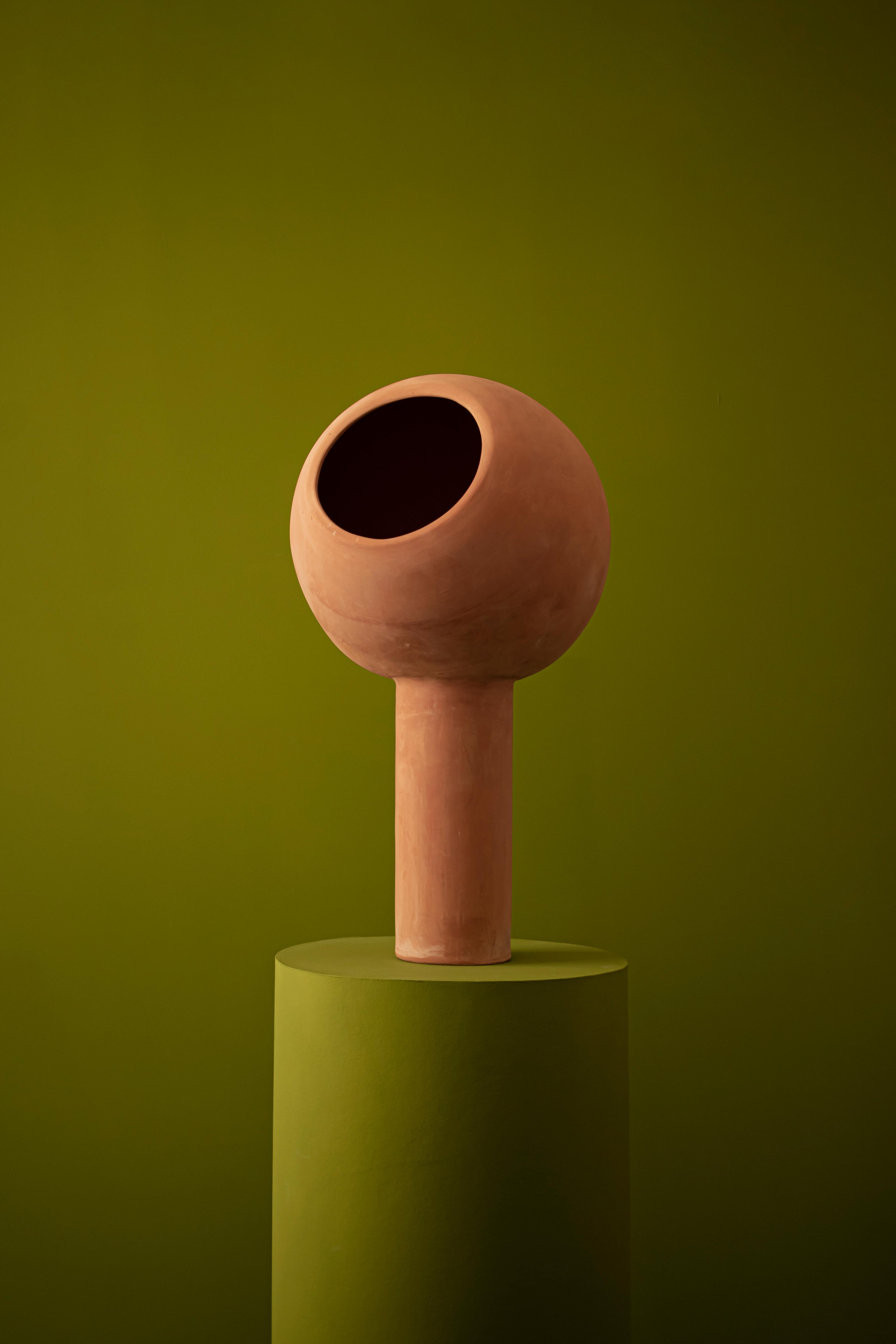 Modern Ball Pot Terracotta