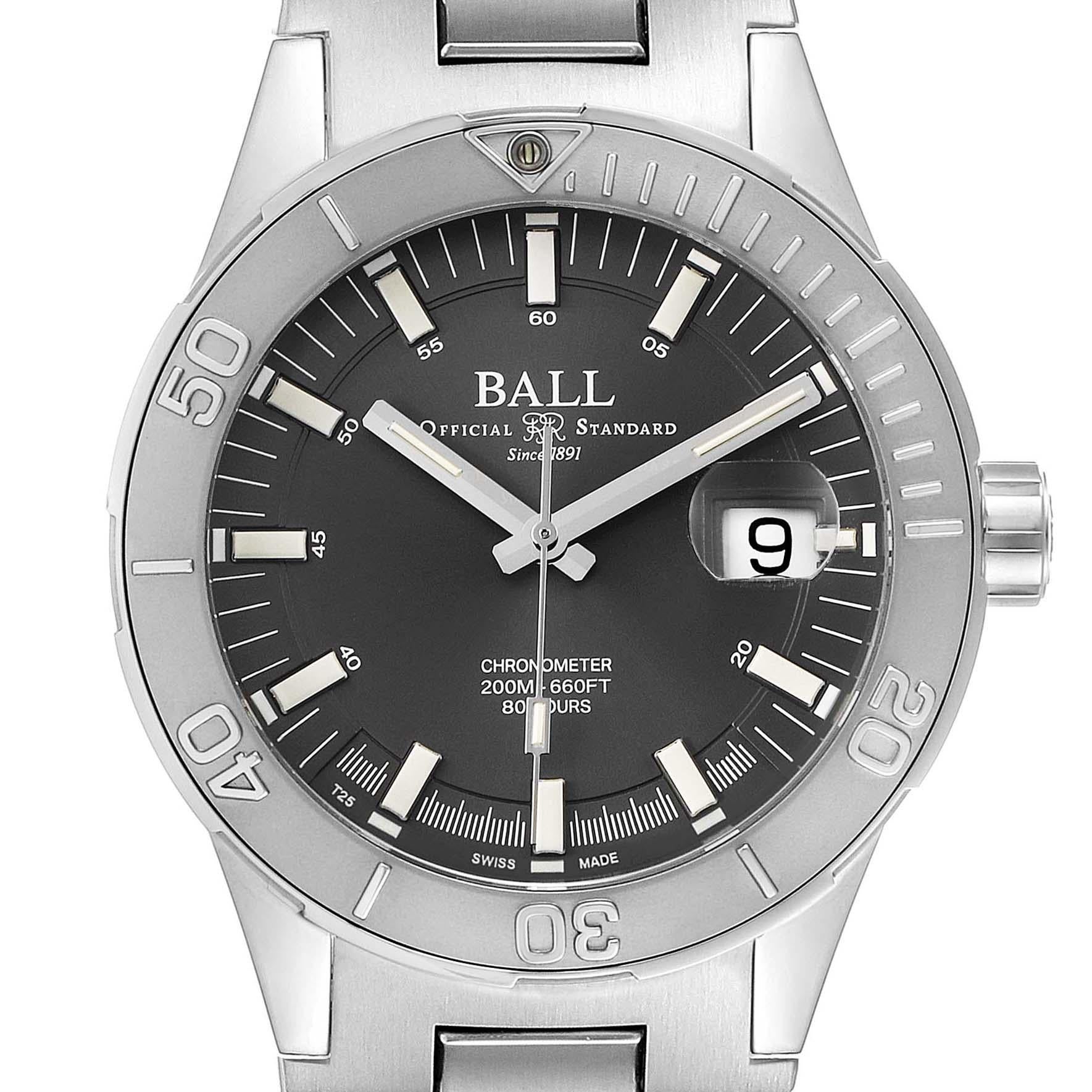 Ball Roadmaster M Skipper Limited Edition Mens Watch DM3130B Box Card. Automatic self-winding movement. Officially certified Swiss chronometer (COSC). Stainless steel case 40.0 mm in diameter.Transparent exhibition sapphire crystal case back. Ball