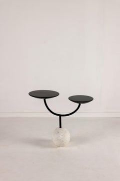 Objectry Ball Storey Table – Minimalist Marble & Metal Side Table