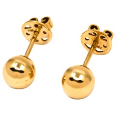 Kugel-Ohrstecker aus 18kt Gold