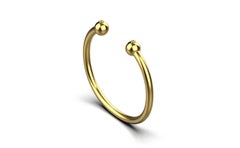 Ball Torque Bracelet, 18k Gold, 0.12ct