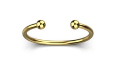 Ball Torque Bracelet, 18k Gold