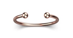 Ball Torque Bracelet, 18k Rose Gold