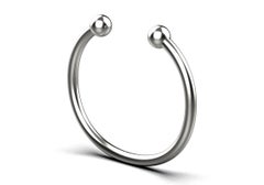 Ball Torque Bracelet, 18k White Gold