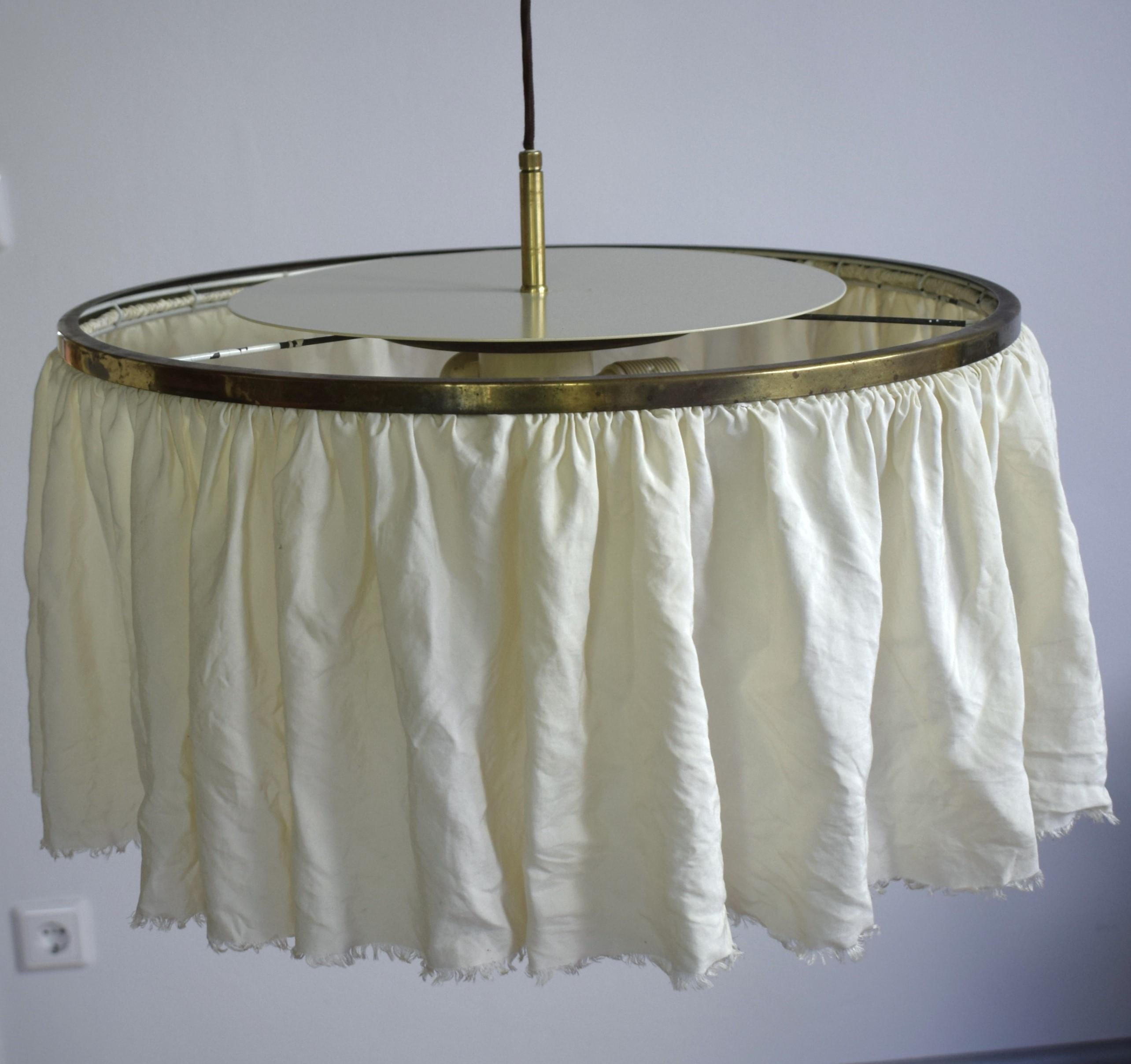 Lámpara colgante de tren de bolas de seda de Adolf Loos JT Kalmar, 1955 Austríaco en venta