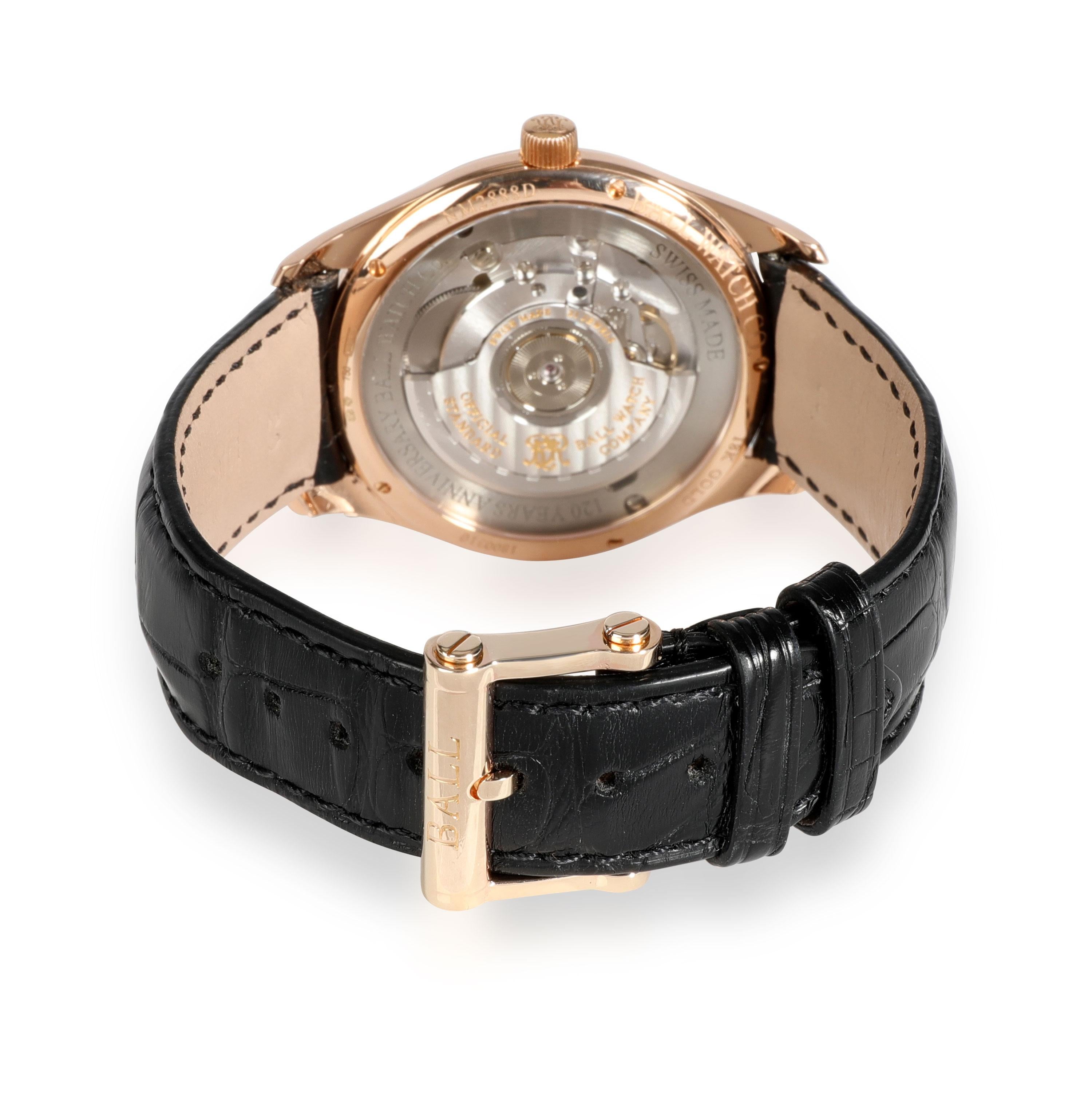 Ball Trainmaster 120 NM2888D Men's Watch in 18kt Rose Gold

SKU: 109928

PRIMARY DETAILS
Brand:  Ball
Model: Trainmaster 120
Country of Origin: Switzerland
Movement Type: Mechanical: Automatic/Kinetic
Year Manufactured: 
Year of Manufacture: