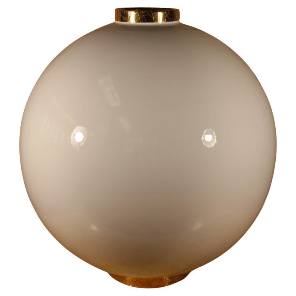 Vase Ball and Ball de l
usine de Longwy, 20e siècle en vente