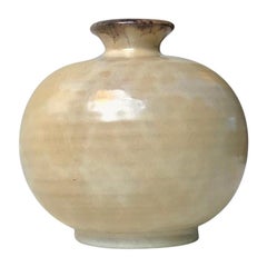 Ball Vase with Pearl Glaze by Svante Kaede for Ekeby Uppsala, 1930s