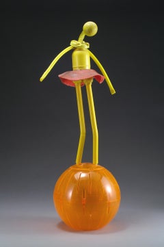 Ball Walker Unique Sculpture Modern Plastic Assemblage by Jerry Ross Barrish