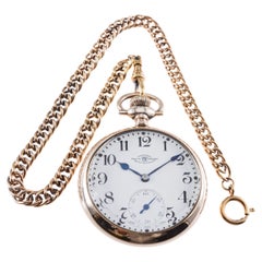 Ball Watch Co. Offene Eisenbahntaschenuhr circa  1920