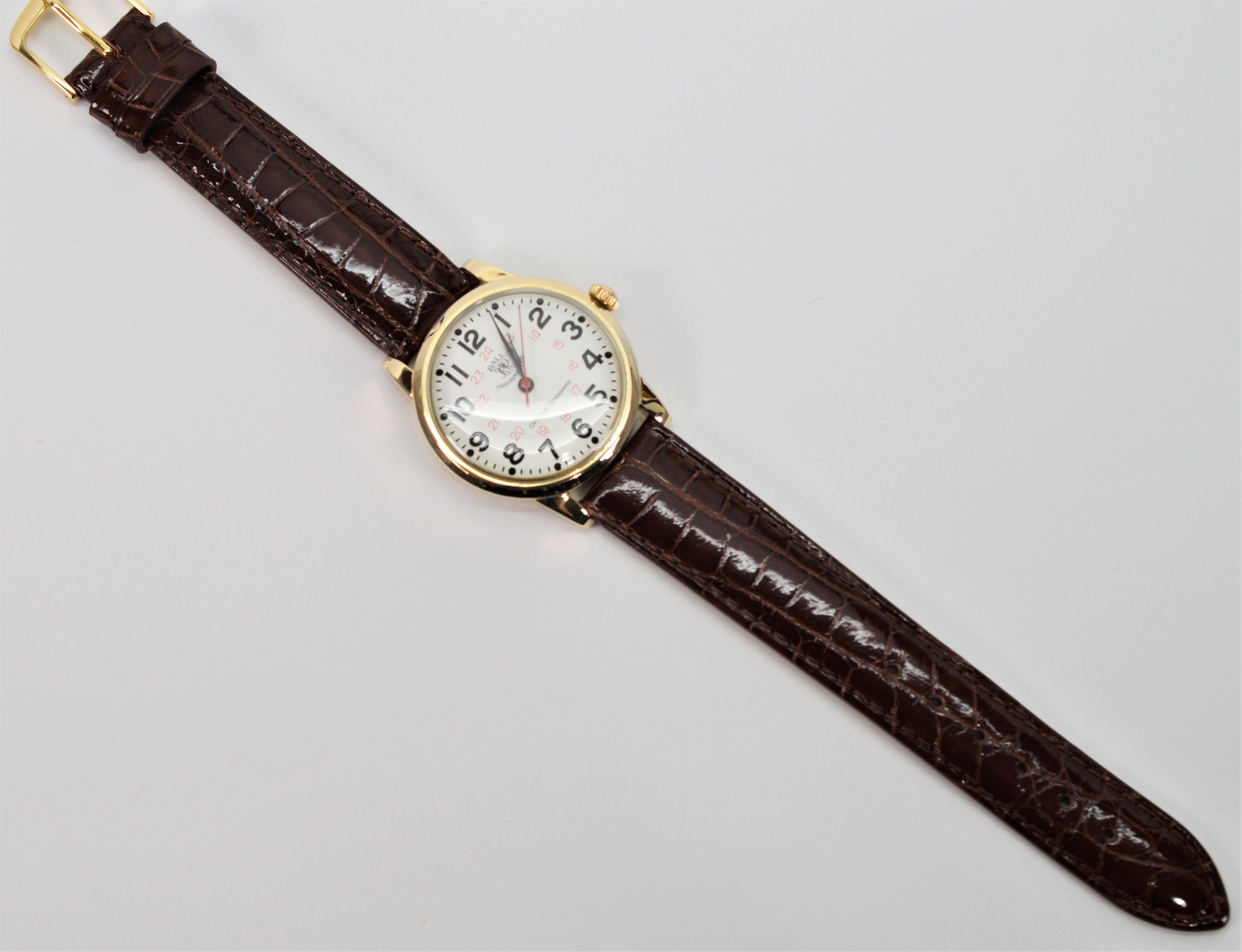 Ball Watch Co. Trainmaster offizielle Standard-Herrenarmbanduhr im Zustand „Hervorragend“ in Mount Kisco, NY