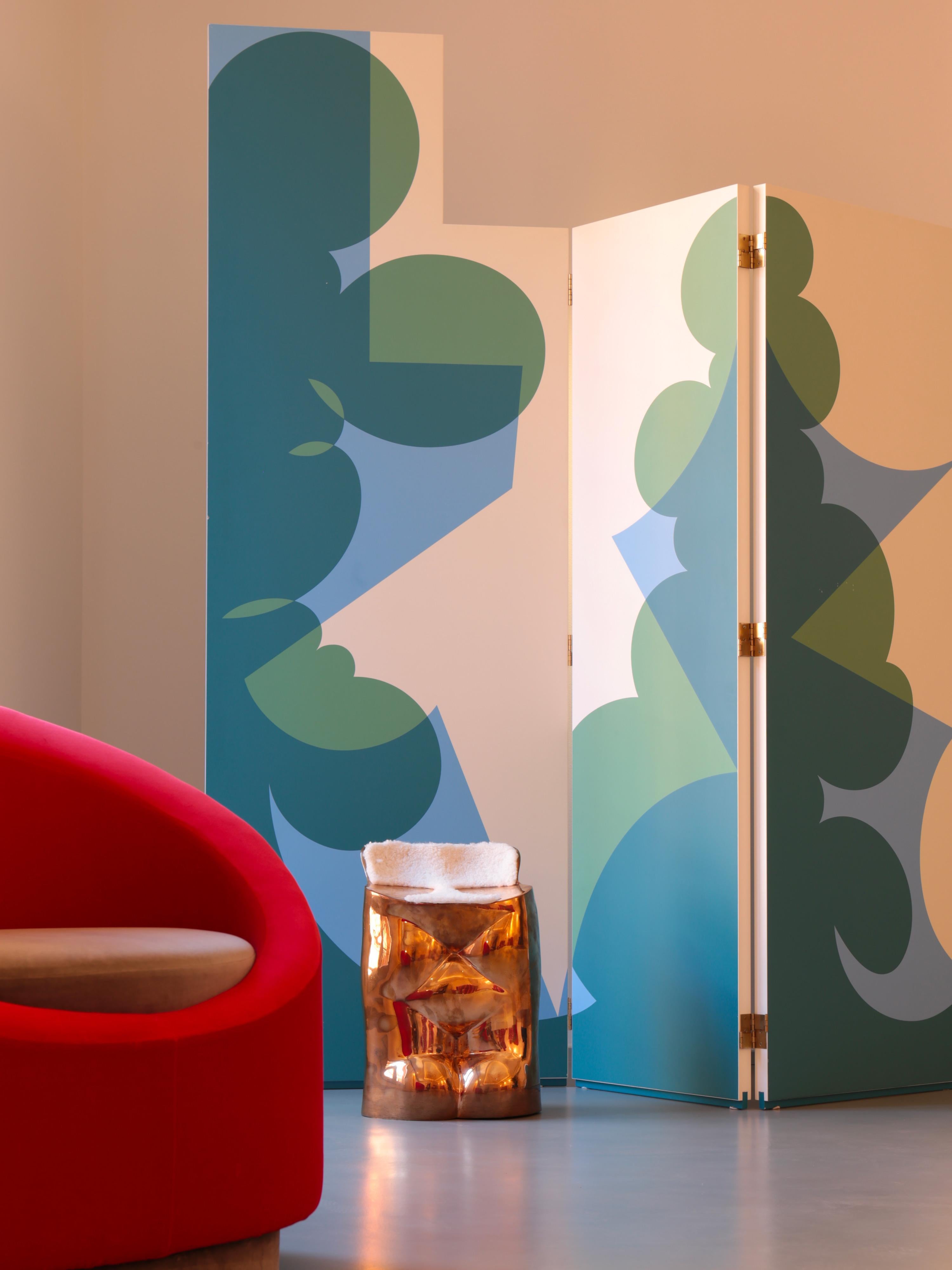 Mid-Century Modern Balla Screen by Giacomo Balla Produced by Simon International in 1971 For Sale