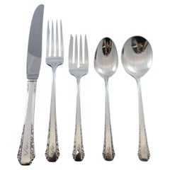 Vintage Ballad by Hallmark Sterling Silver Flatware Set 8 Service 51 Pieces Monogram S