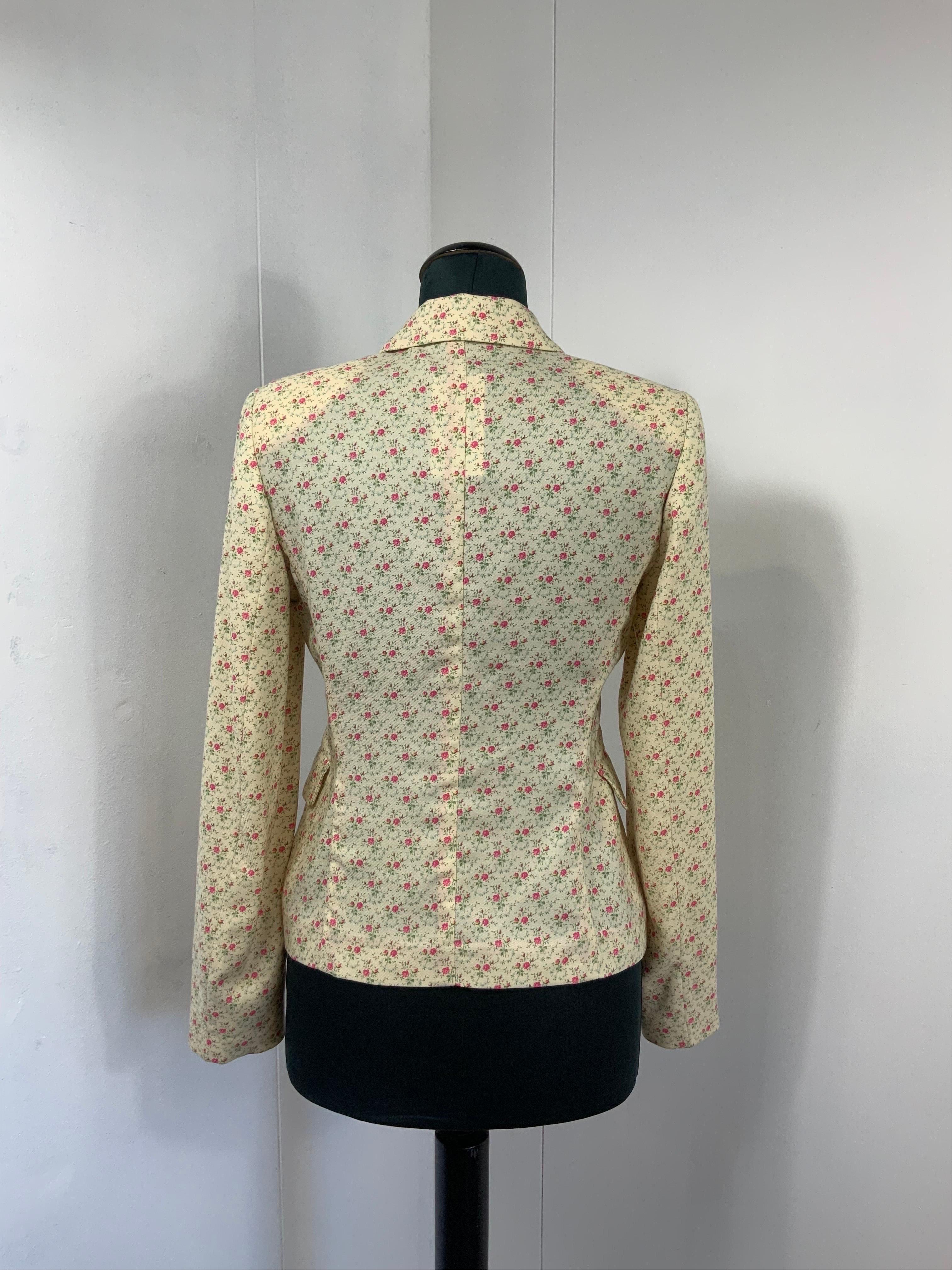 Ballantyne flower cashmere Jacket In Excellent Condition For Sale In Carnate, IT