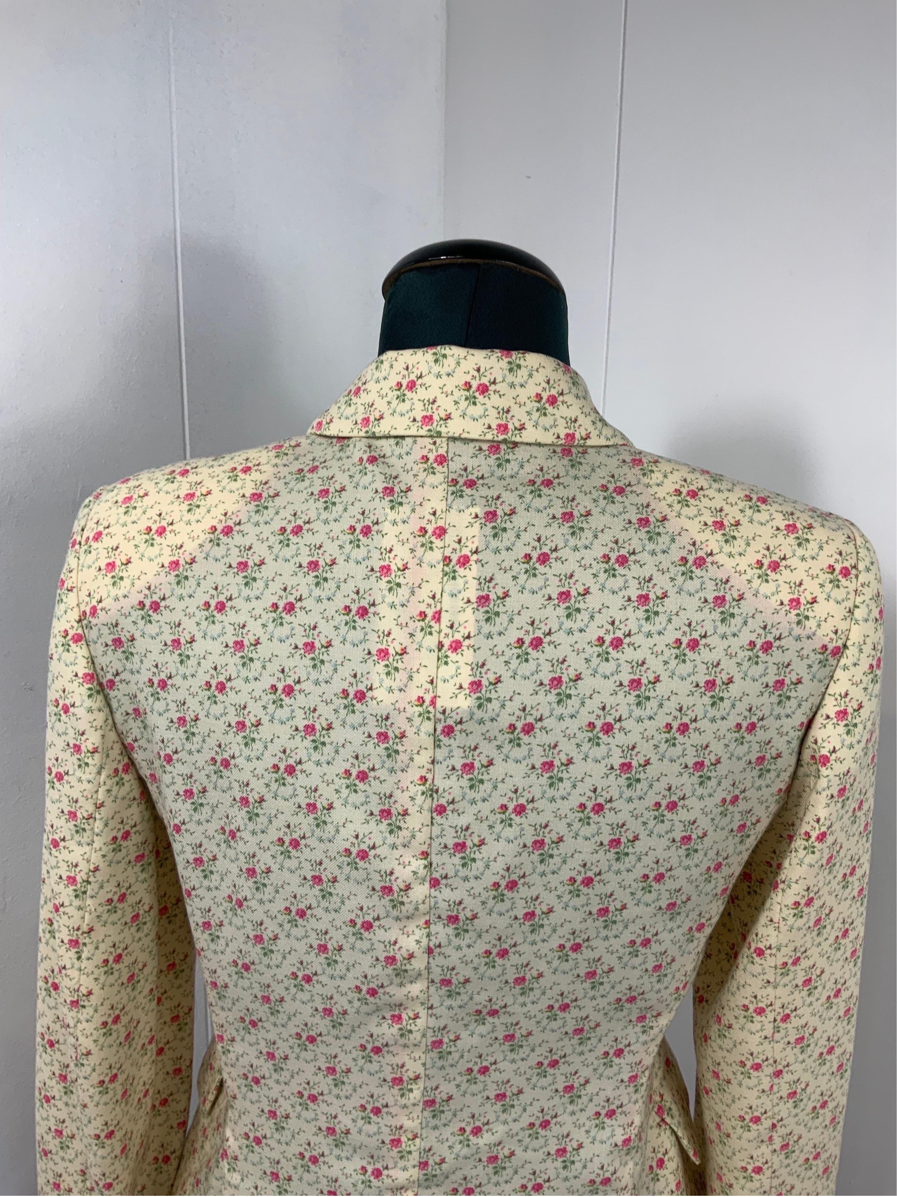 Women's or Men's Ballantyne flower cashmere Jacket For Sale