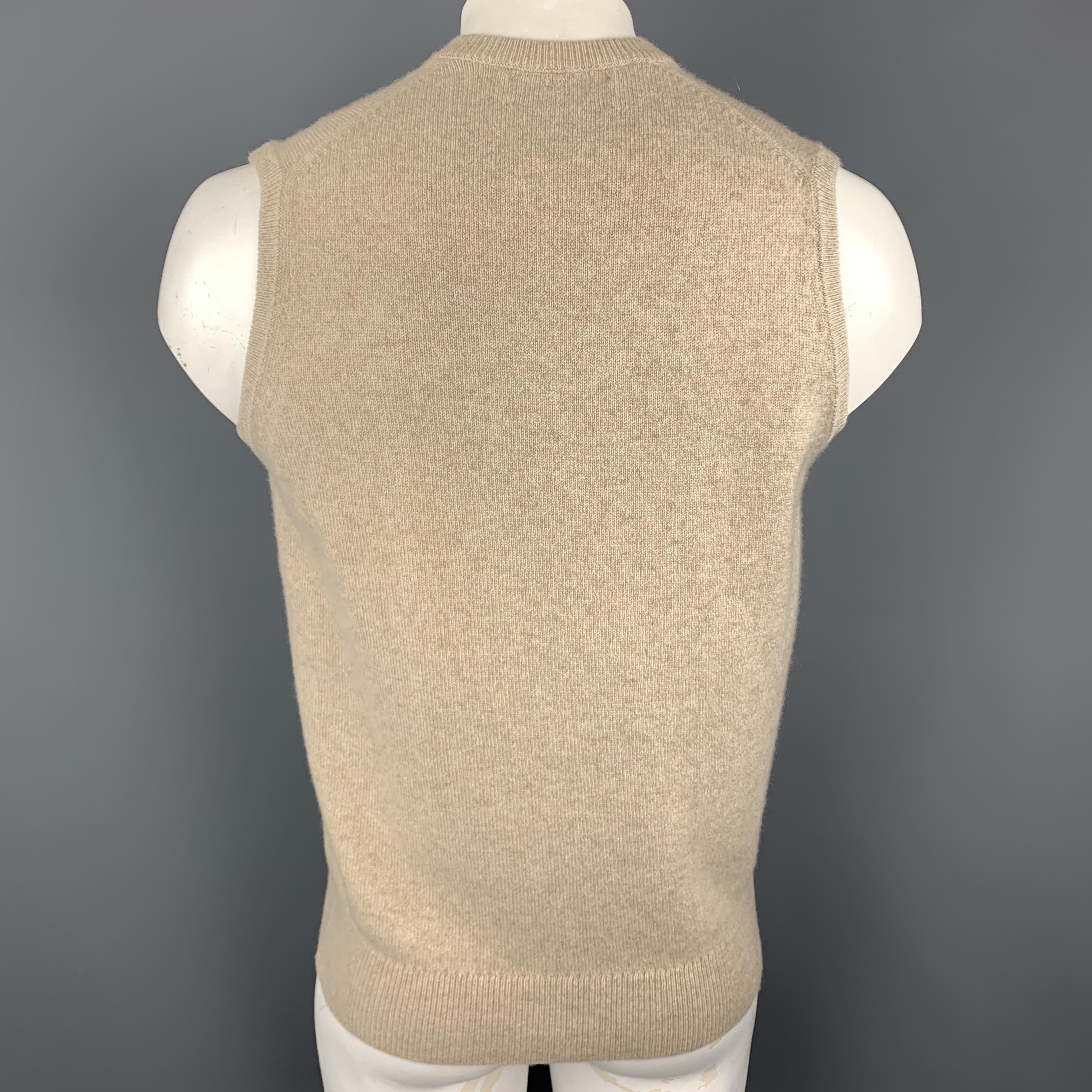 oatmeal v neck sweater