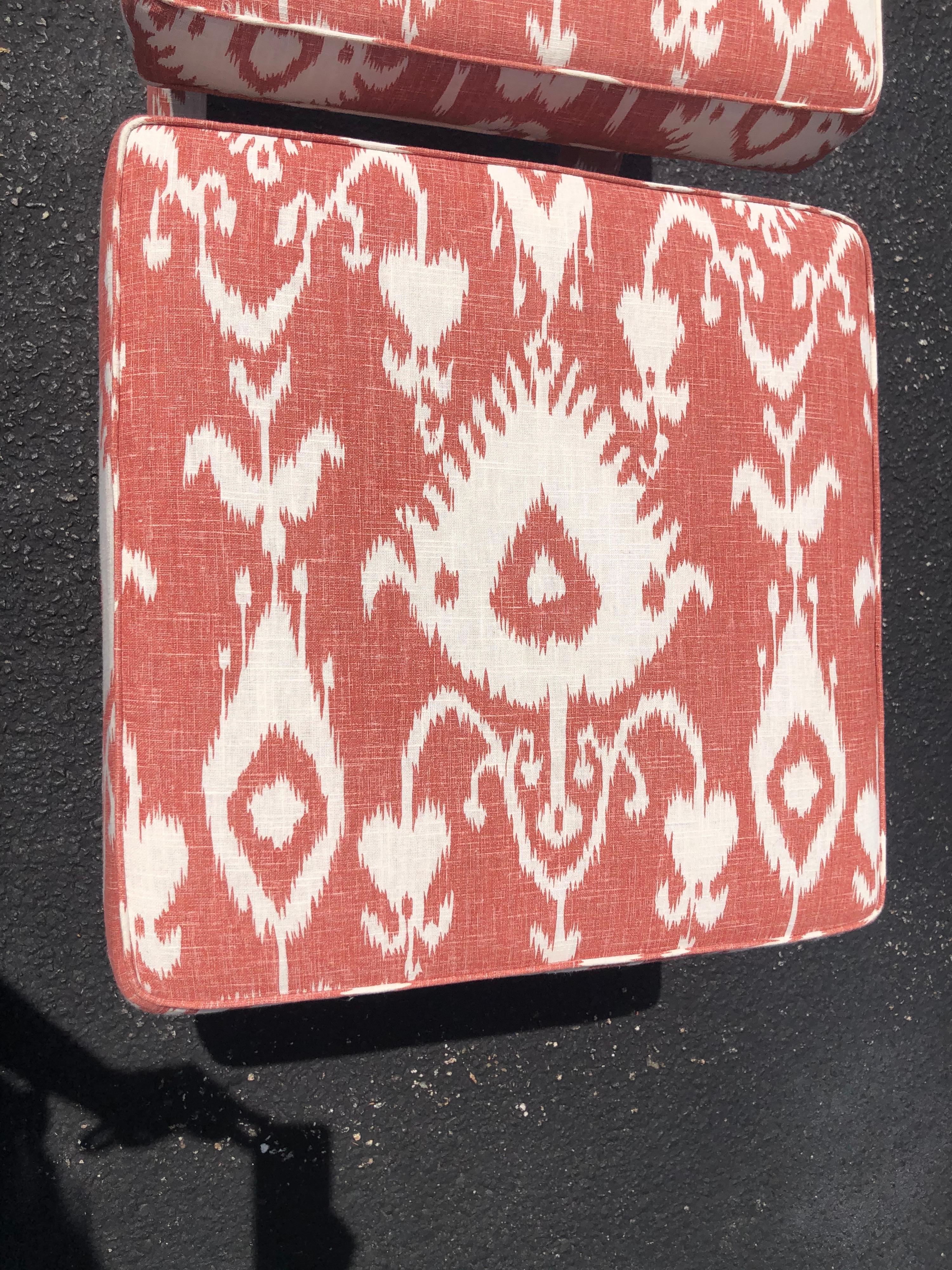 Ballard Designs Pair of X Based Ottomans 6