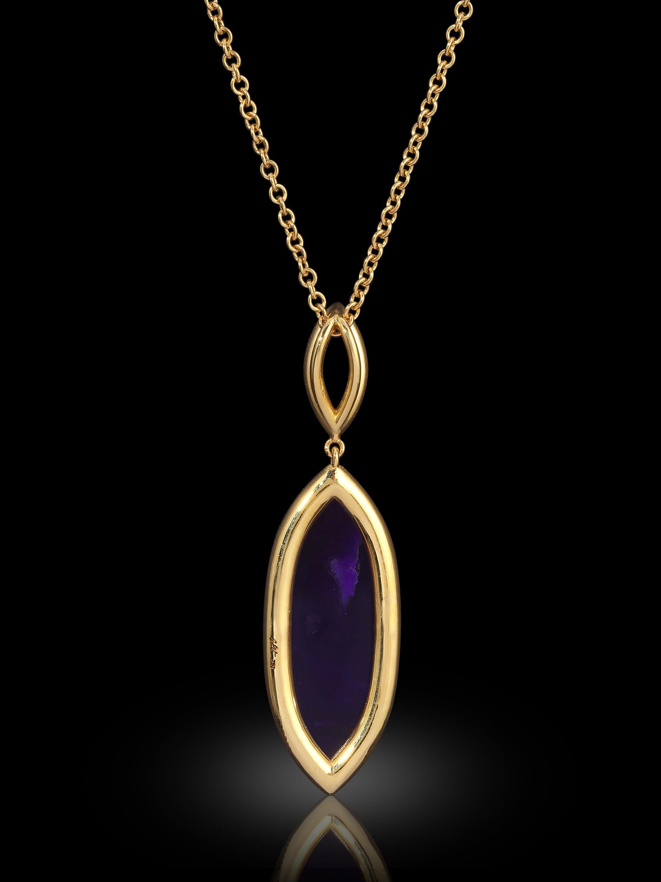 Ballare nella Notte ~ Collana con diamanti VS/F+ in oro 18K In condizioni Nuovo in vendita a Mission Viejo, CA