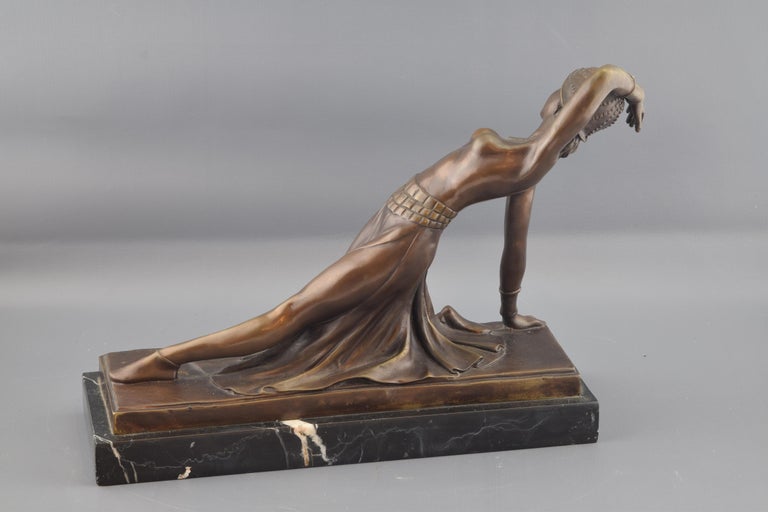 Ballerina Bronze, Marble after Models of DH Chiparus at 