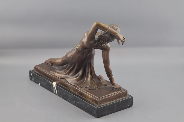 Ballerina Bronze, Marble after Models of DH Chiparus at 