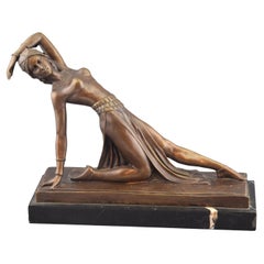'Ballerina' Bronze, Marble After Models of DH Chiparus