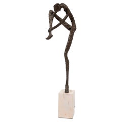Vintage Tom Brun Bronze Sculpture "BALLERINA" Classical Dancer