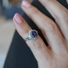 BALLERINA Classic Ring In Platinum With 2.38 Ctw In Sapphires And Diamonds