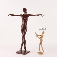 Bailarina en bronce Francesco Messina Copia póstuma Italia Siglo XX-XXI