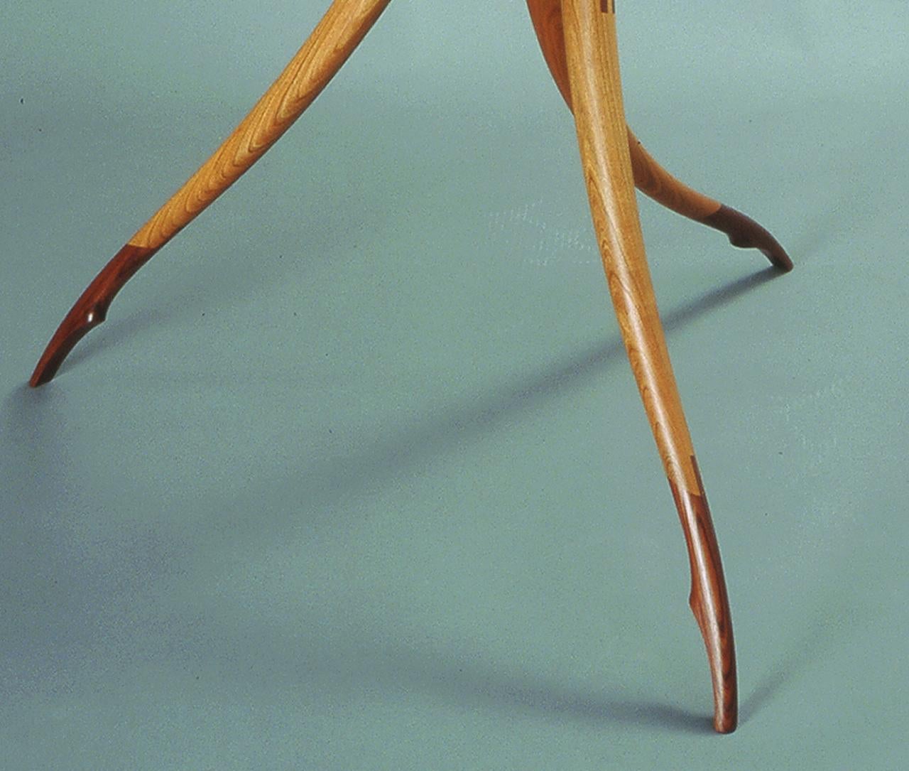 Hand-Crafted Ballerina Stand in Cherry & Bubinga by Mark Levin For Sale