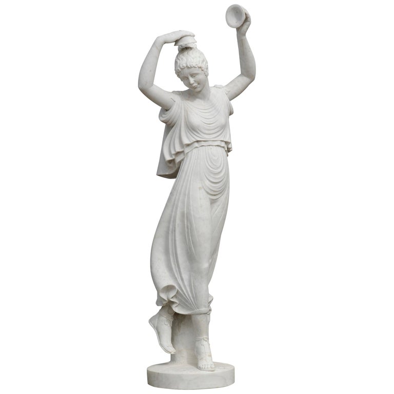 Ballerina Statue in Acquabianco Marble by Kreoo For Sale at 1stdibs
