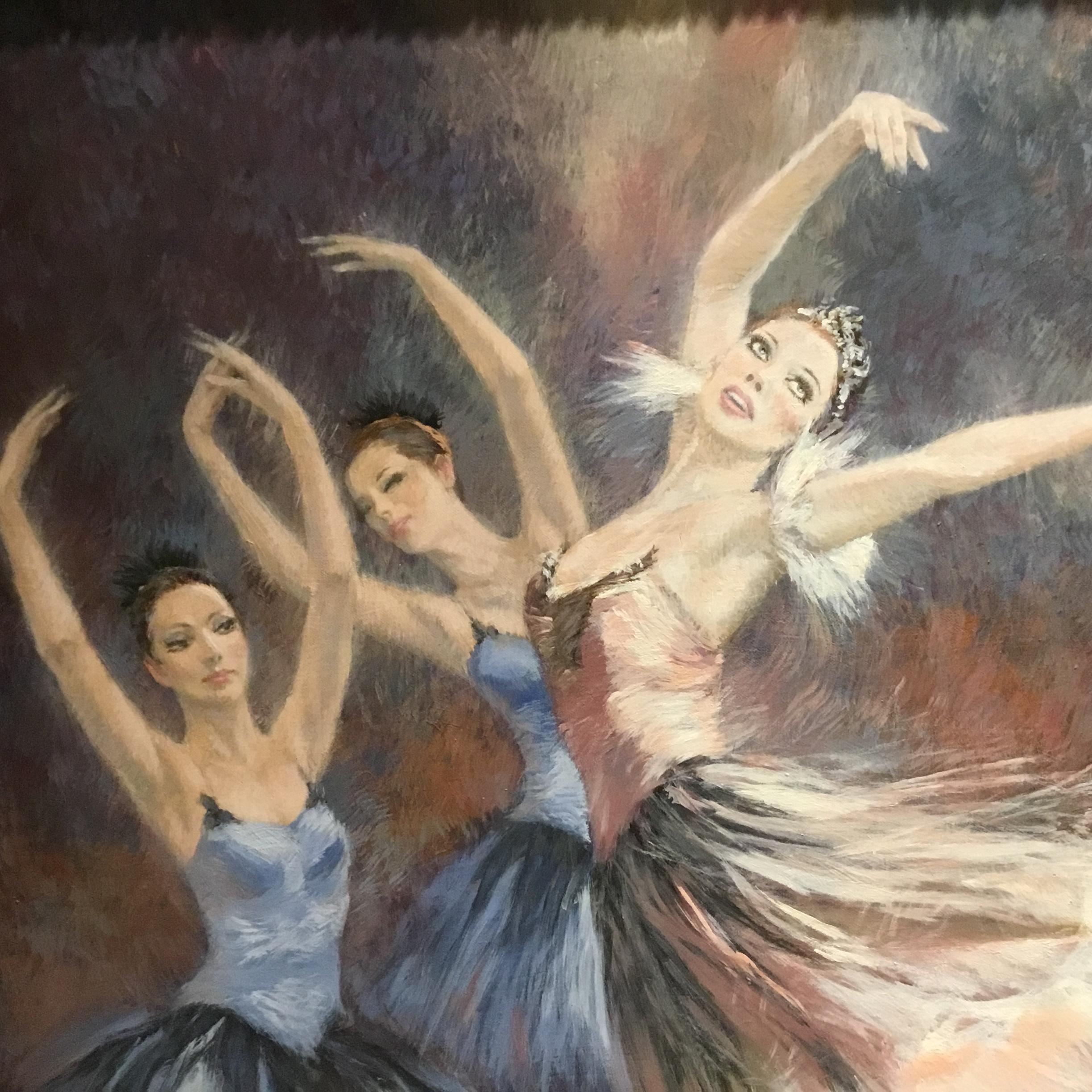 Paint “Ballerinas” by Nenad Mirkovich acrylic painting
