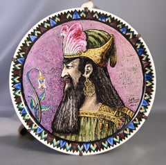 BALLEROY & Co., Joseph Albert PONSIN, Pair of Plates Adorned with Portraits