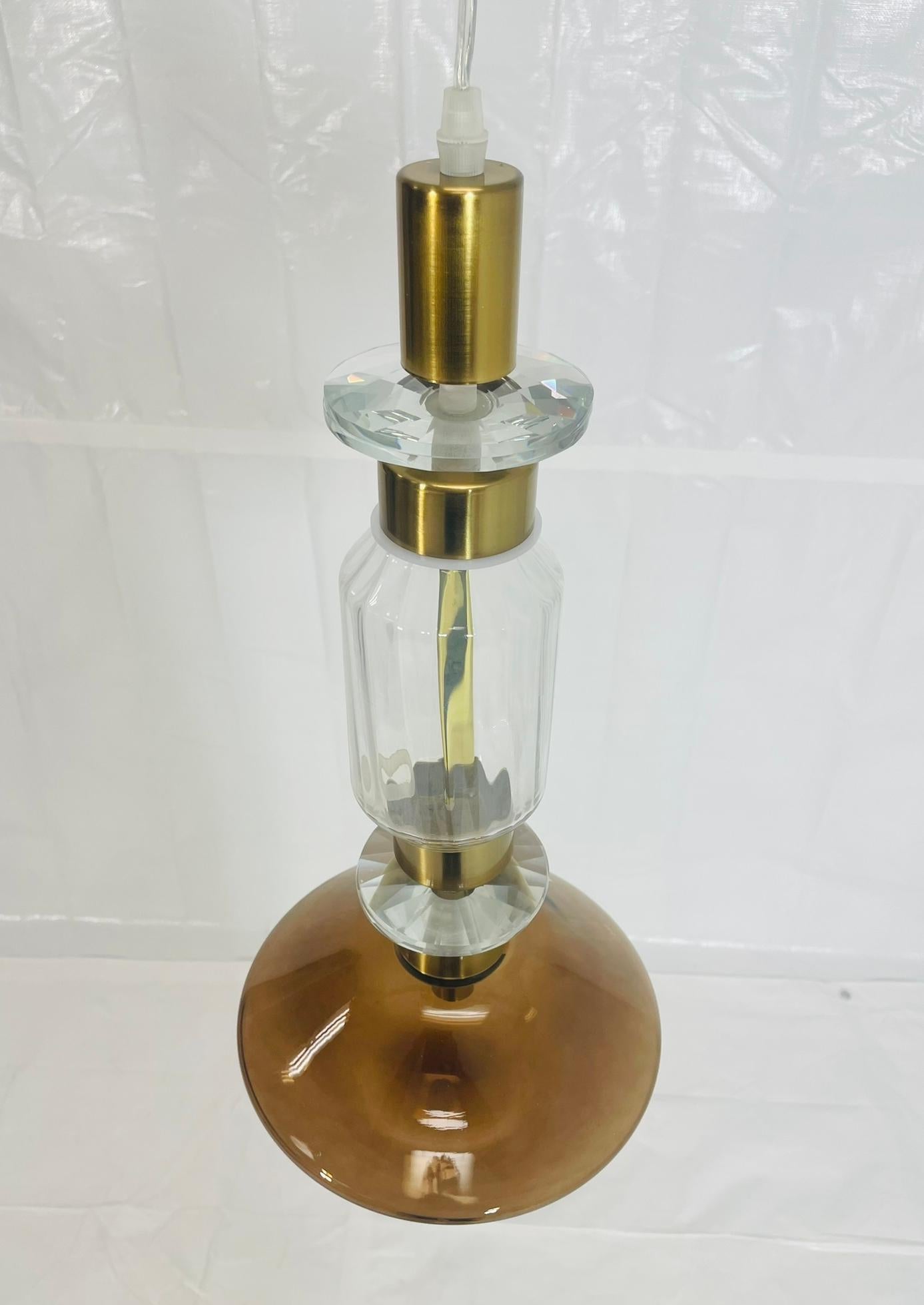 Moderne Pendentif Ballet B de Massimiliano Raggi pour Sicis, Italie - Lampe en verre d'art en vente