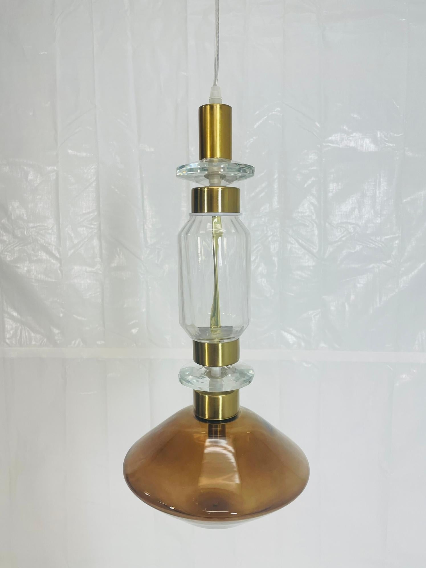 Fait main Pendentif Ballet B de Massimiliano Raggi pour Sicis, Italie - Lampe en verre d'art en vente