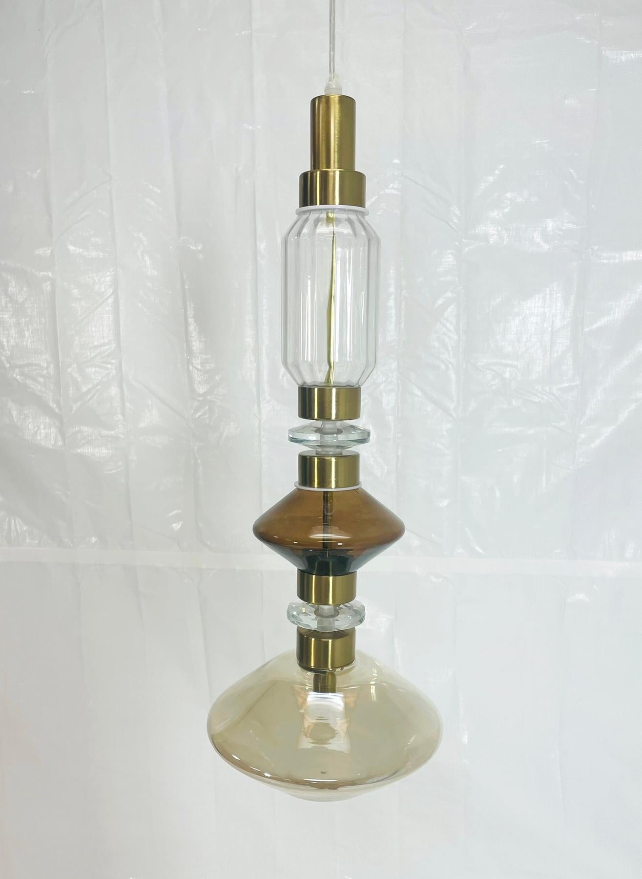 Modern Ballet No. 1 Pendant by Massimiliano Raggi for Sicis, Italy – One Pair Available For Sale