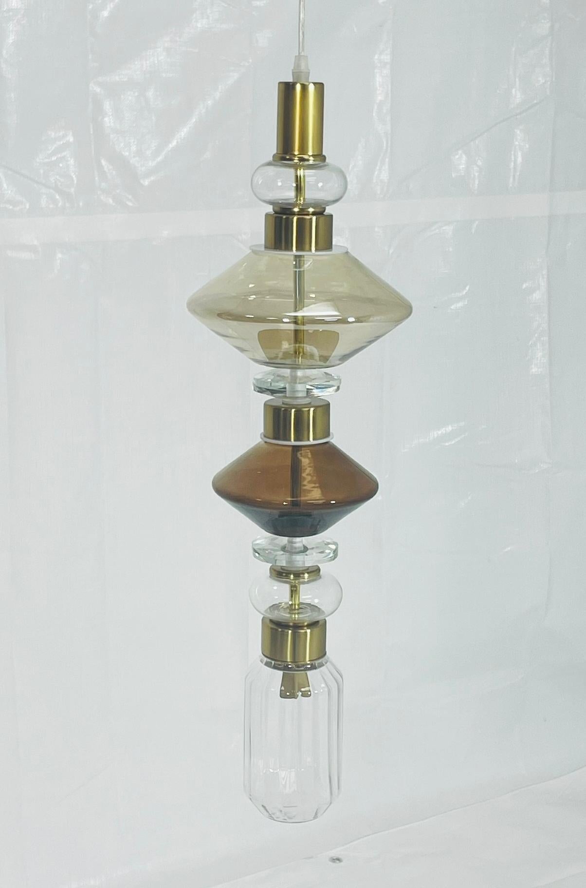 Moderne Pendentif Ballet No. 2 par Massimiliano Raggi pour Sicis, Italie - Verre d'art moderne en vente